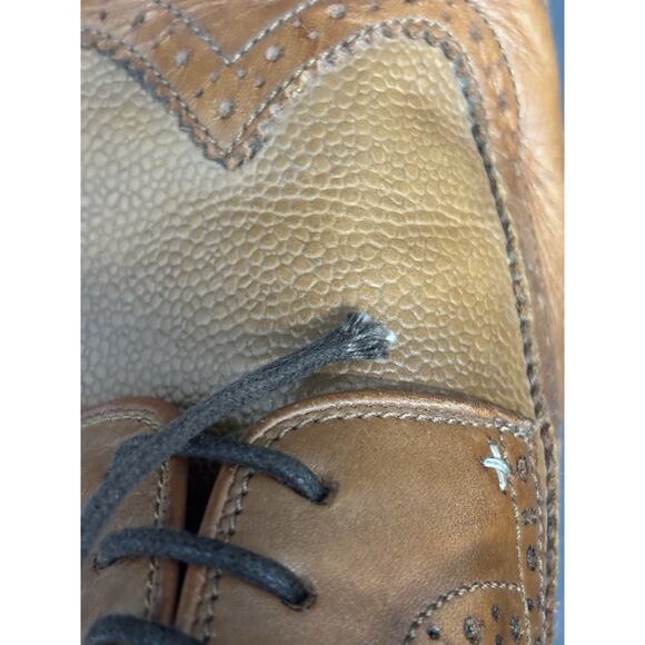 Grenson Rag Bone Brogue Oxford Mens 12 Shoes Bedford Weld Leather Made England - Picture 14 of 15